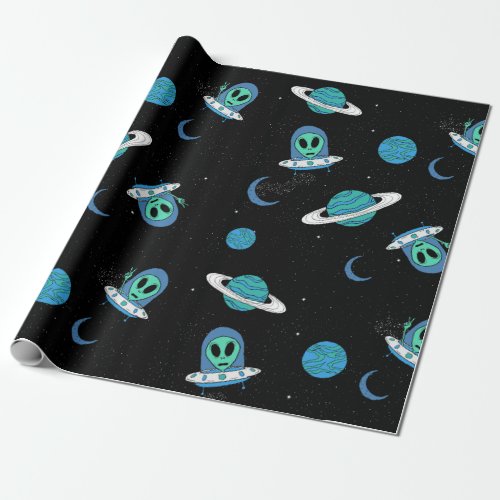 UFO Wrapping paper