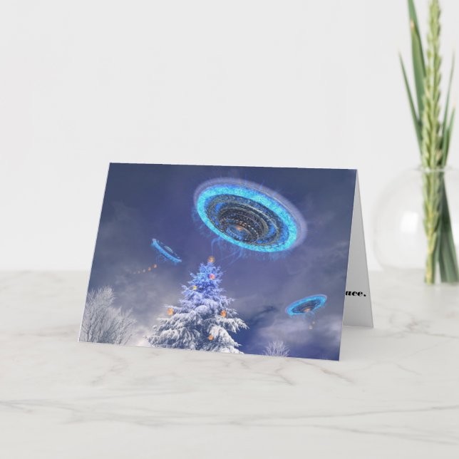 UFO Xmas Holiday Card (Front)