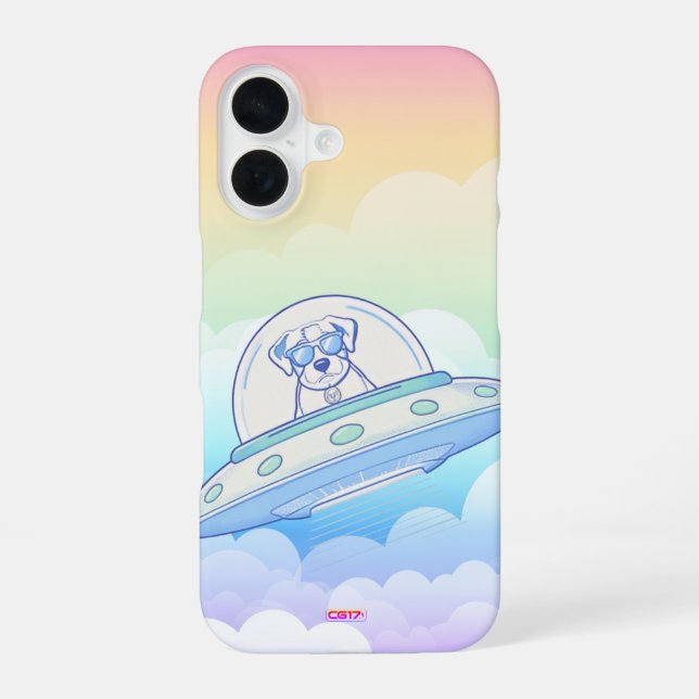 Ufodog logo 45g Clouds iPhone Case (Back)