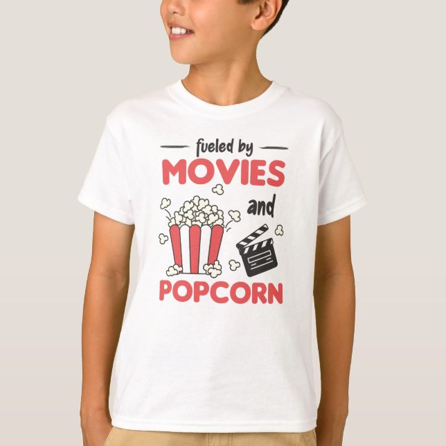 Ufolf's Films And Popcorn Movies Cinema T-Shirt (Front)