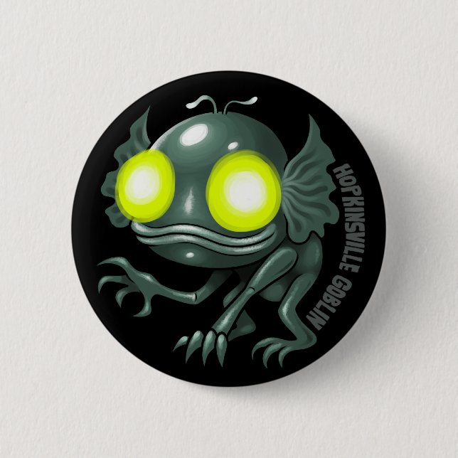 UFOLOGY: Hopkinsville Goblin Pinback Button (Front)