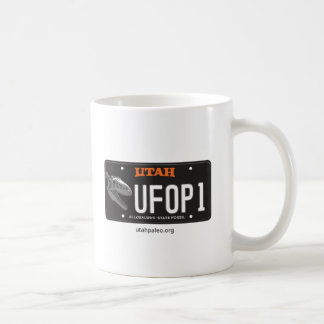 UFOP Logo & Allosaurus License Plate 11 oz. Mug