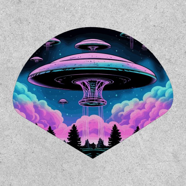 UFOs Alien Invasion Aesthetic  Patch (Front)