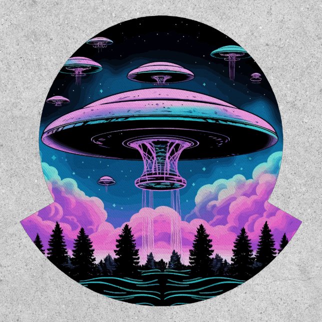 UFOs Alien Invasion Aesthetic  Patch (Front)
