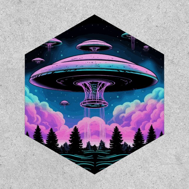 UFOs Alien Invasion Aesthetic  Patch (Front)