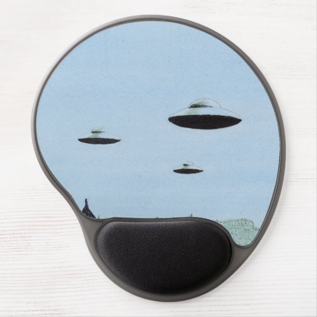 UFOs Gel Mouse Pad (Front)