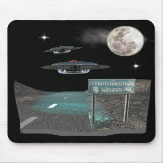 UFOS Highway Mouse Pad