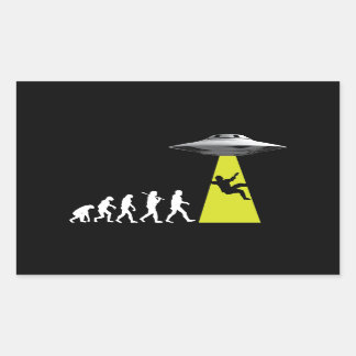 UFOvolution Rectangular Sticker