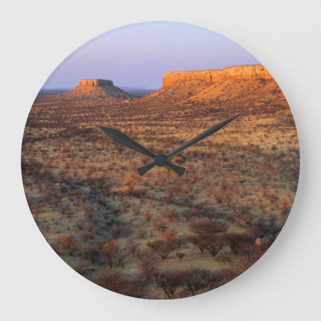 Ugabe Terraces, Khorixas District, Namibia Large Clock (Front)