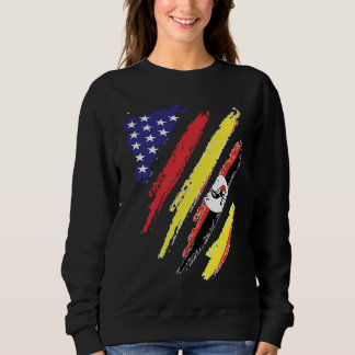 Uganda American Grown Flag USA Patriot Heritage Mo Sweatshirt