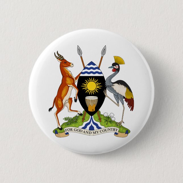 uganda emblem button (Front)