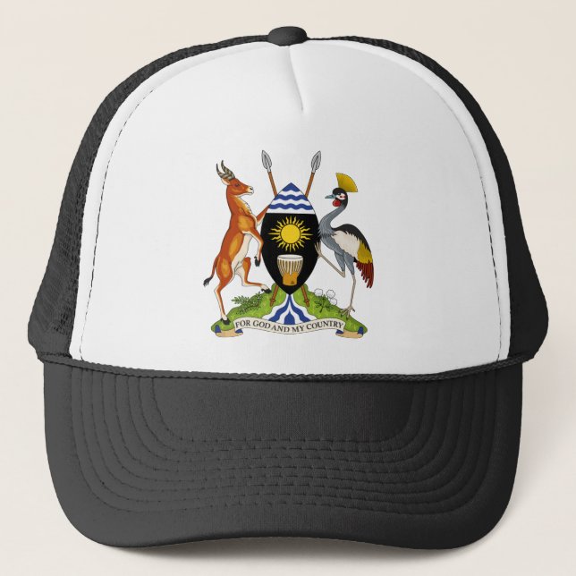 uganda emblem trucker hat (Front)