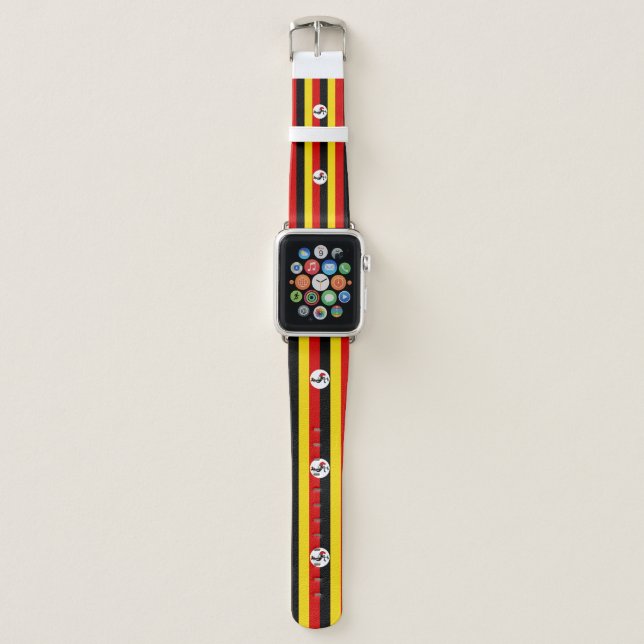 Uganda Flag Apple Watch Band (Front)