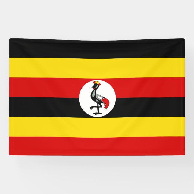 Uganda Flag Banner (Horizontal)