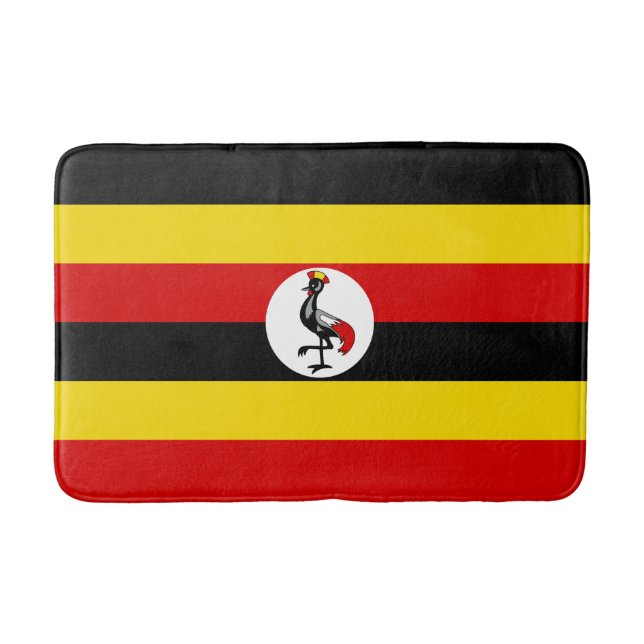 Uganda Flag Bath Mat (Front)