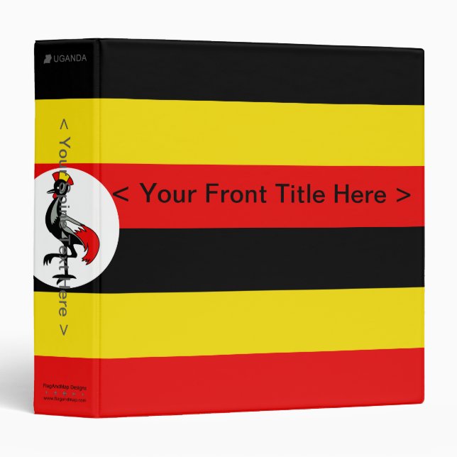 Uganda Flag Binder (Front/Spine)