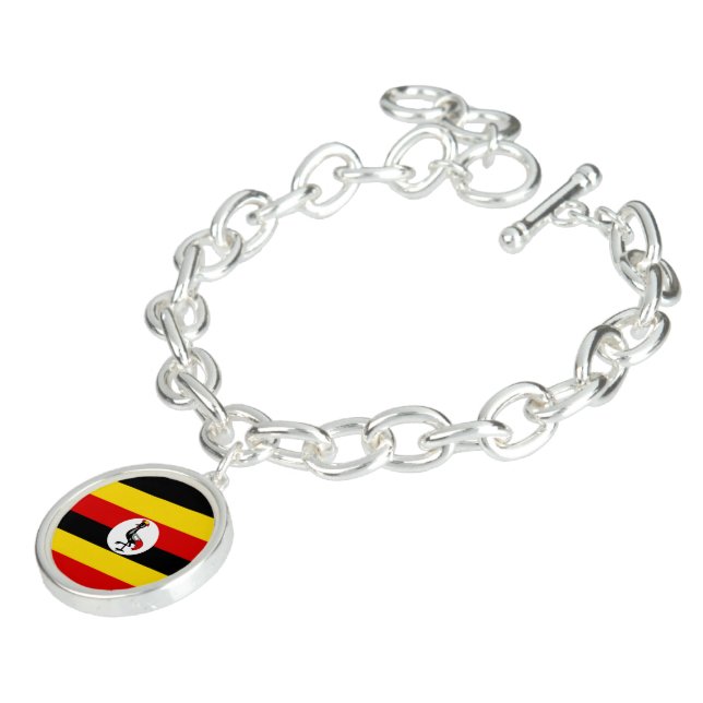 Uganda flag bracelet (Side)