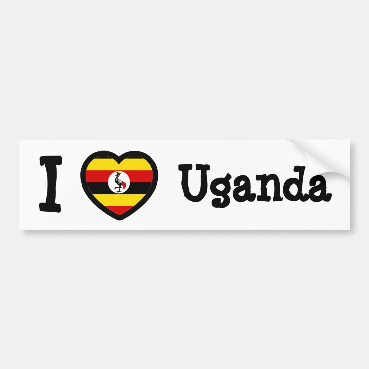 Uganda Flag Bumper Sticker Zazzle