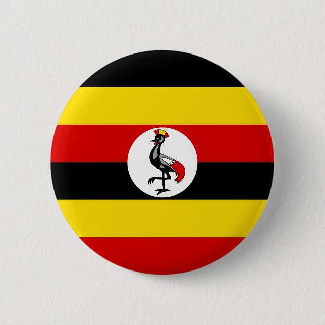 Uganda Flag Button (Front)