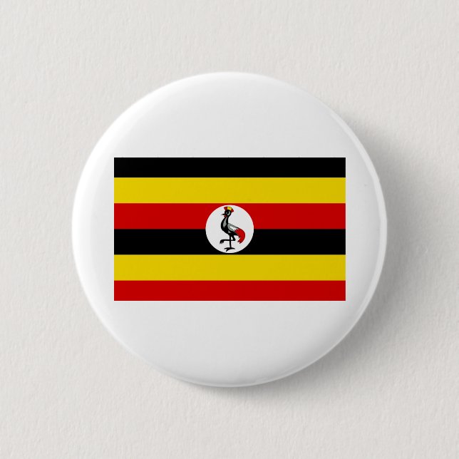 Uganda Flag Button (Front)
