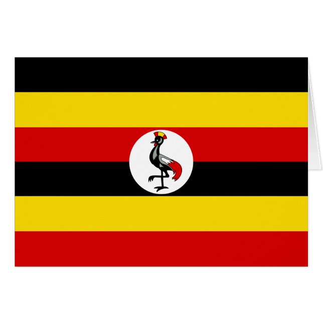 Uganda Flag Cards (Front Horizontal)