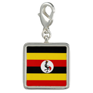 Uganda flag charm