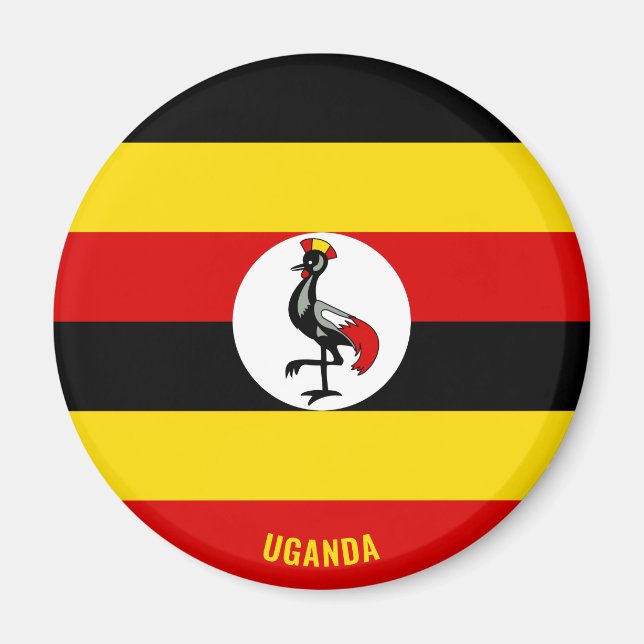 Uganda Flag Charming Patriotic Magnet (Front)