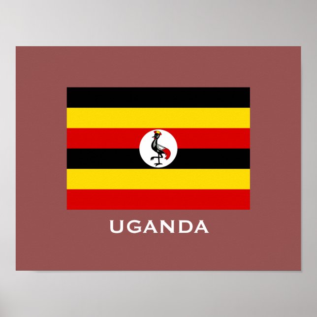 Uganda Flag Classic Flag Poster (Front)