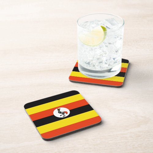 Uganda Flag Coaster