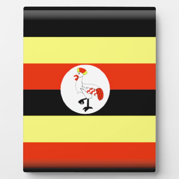 Uganda Flag Display Plaque