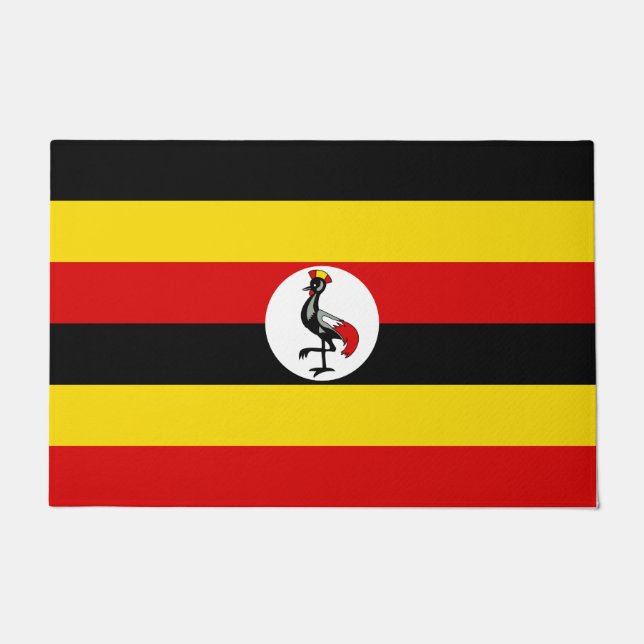 Uganda Flag Doormat (Front)