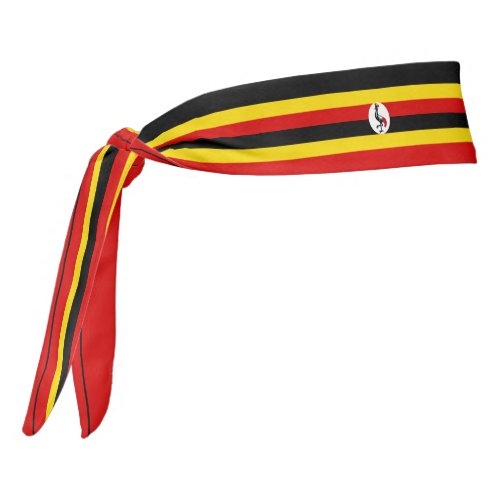 Uganda Flag Elegant Patriotic Tie Headband