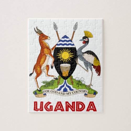 UGANDA _  flagemblemcoat of armssymbol Jigsaw Puzzle