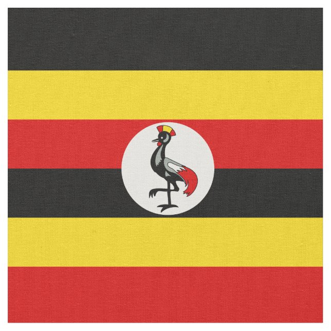 Uganda flag fabric (Close Up)