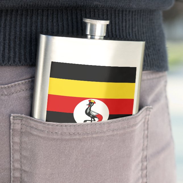 Uganda flag flask (In Situ)