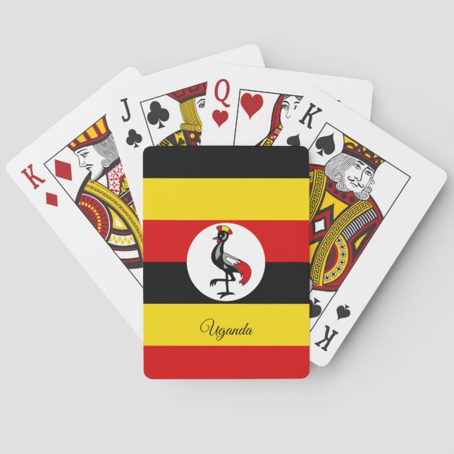 Uganda Flag Games, Uganda Playing Cards (Back)