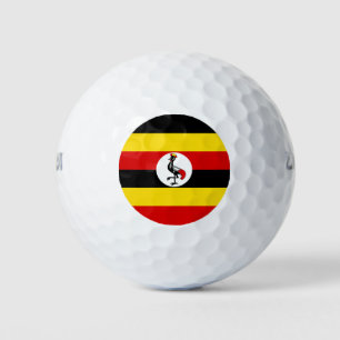 Uganda flag golf balls