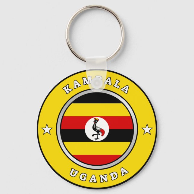 Uganda Flag Keychain (Front)