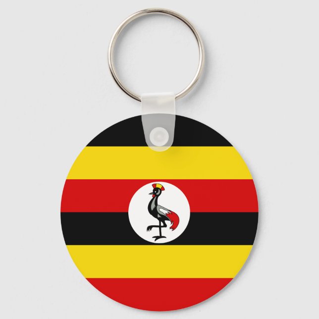 Uganda Flag Keychain (Front)