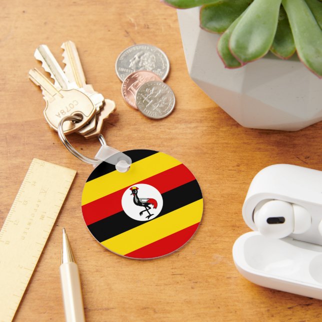Uganda flag keychain (Desk)