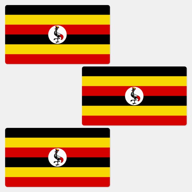 Uganda Flag Labels (Group)