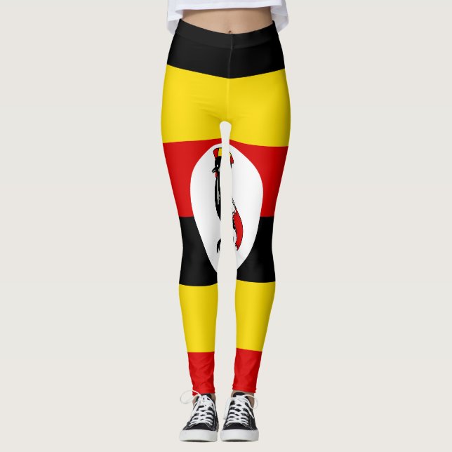 Uganda flag leggings (Front)