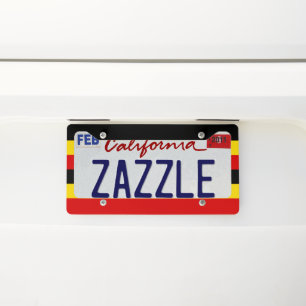 Uganda flag license plate frame