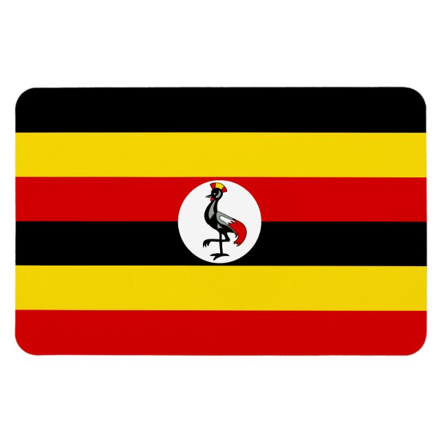 Uganda Flag Magnet (Horizontal)