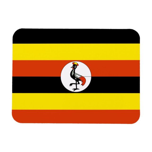 Uganda Flag Magnet (Horizontal)