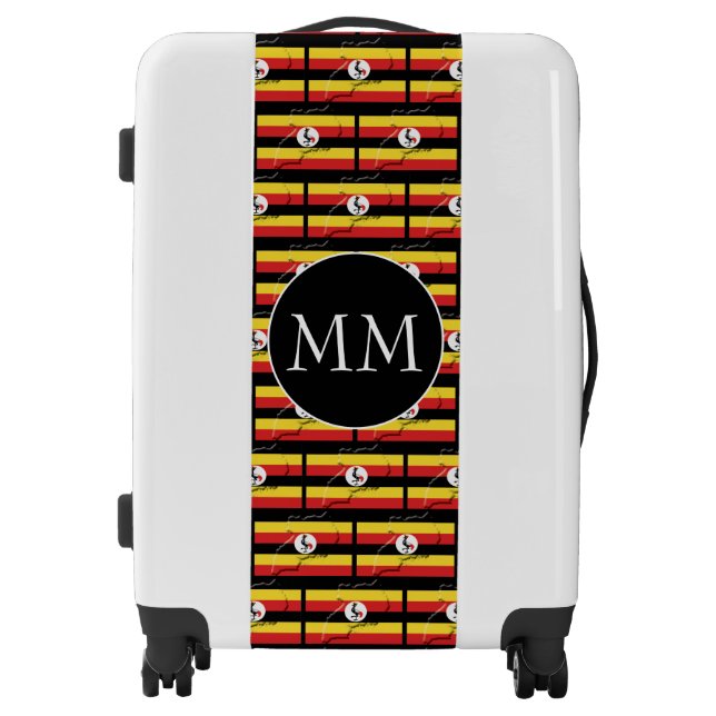UGANDA FLAG Monogram Luggage (Front)