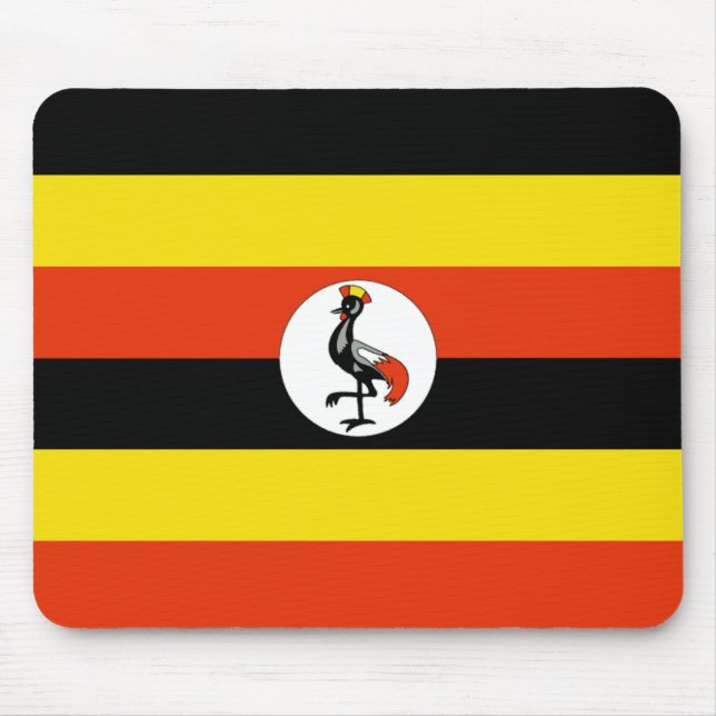 Uganda Flag Mousepad (Front)