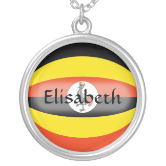 Uganda Flag + Name Necklace