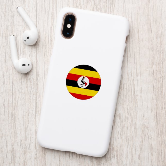 Uganda flag patch (On Phone Back)