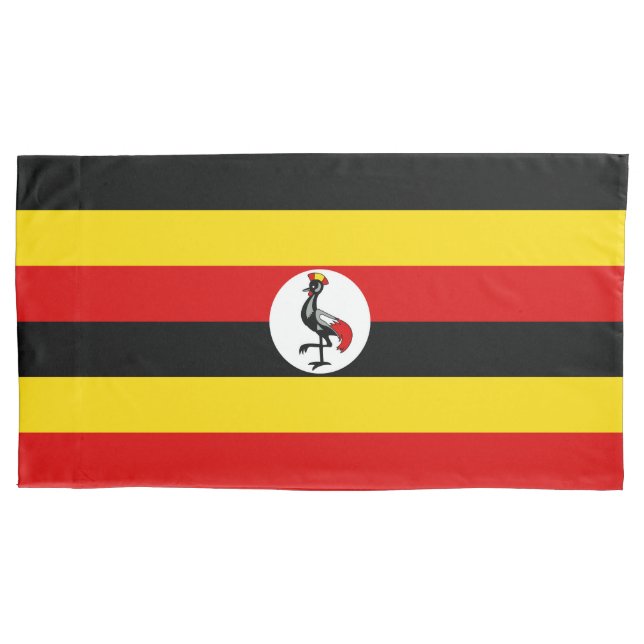 Uganda flag pillow case (Front)
